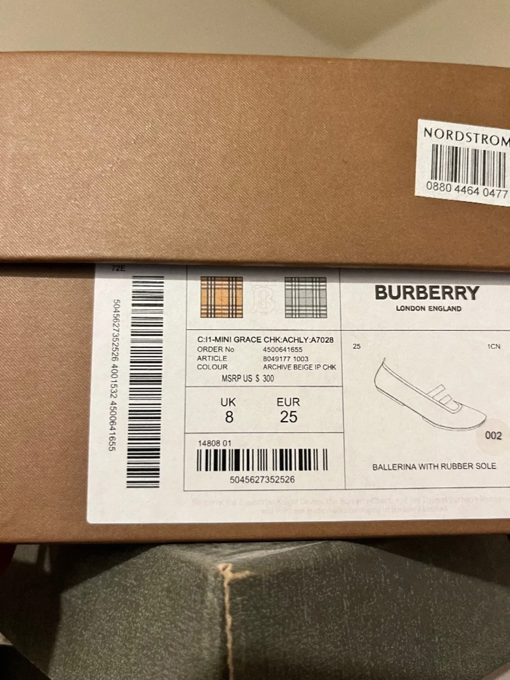 Burberry Toddler ballet flats